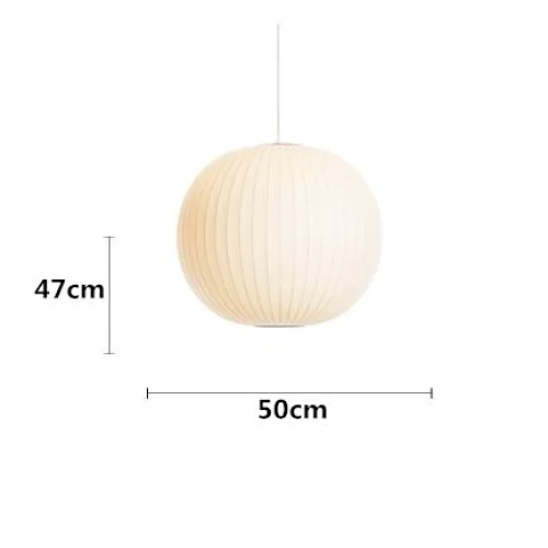 Hanglamp Nelson Bubble Handgebreid Zijde Wit IJzer LED Woonkamer Eetkamer Slaapkamer | Sansoti