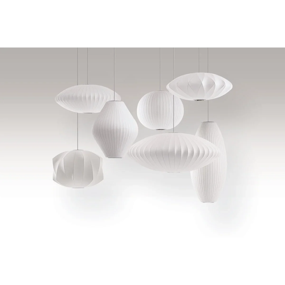 Hanglamp Nelson Bubble Handgebreid Zijde Wit IJzer LED Woonkamer Eetkamer Slaapkamer | Sansoti