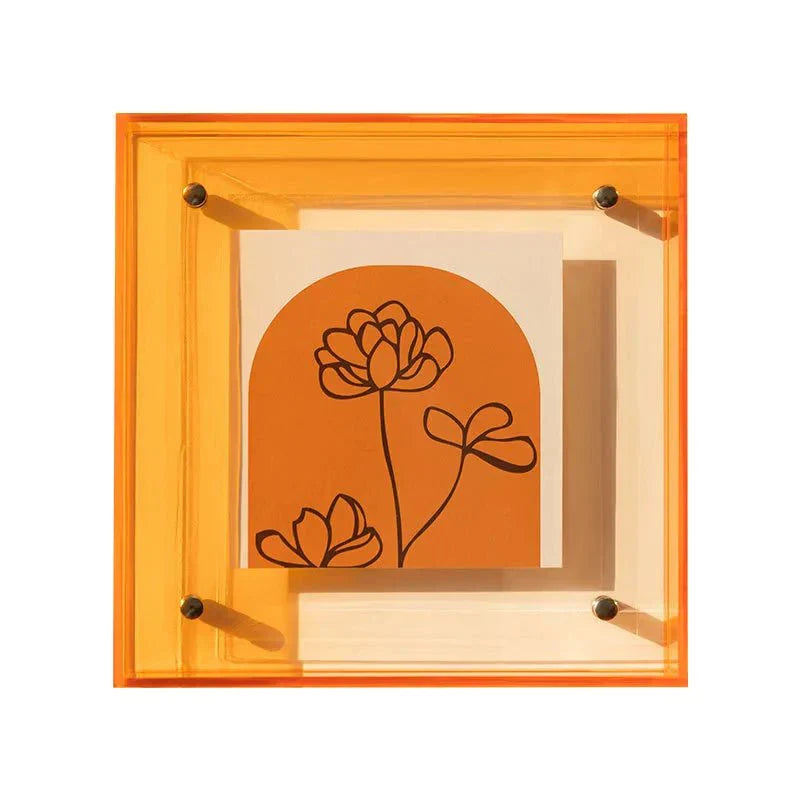 Zwevende Acryl Fotolijst Transparant Minimalistisch Design Modern Interieur Tafel Wandmontage 14-21cm Wissellijst | Sansoti