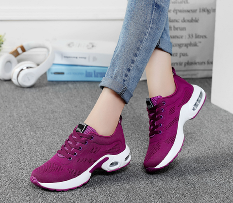 Dames Sneakers met Voetgewelfondersteuning Ademend Mesh Sportschoenen voor Dagelijks Comfort Beweging Wandelen | Sansoti