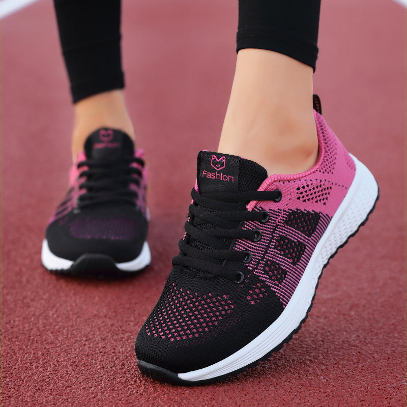 Dames Sneakers met Voetgewelfondersteuning Ademend Mesh Sportschoenen voor Dagelijks Comfort Beweging Wandelen | Sansoti