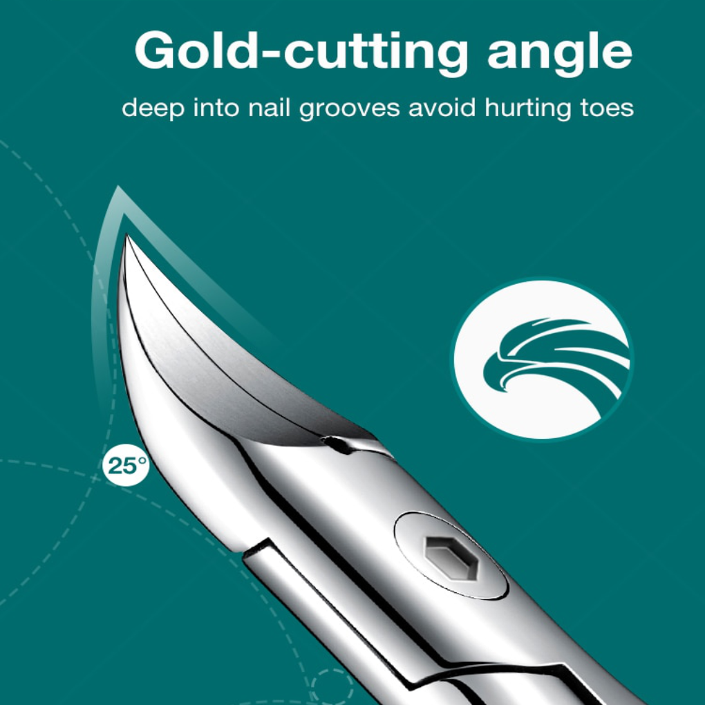 Toenail Clippers for Thick Nails – Stainless Steel Precision Clippers with Ergonomic Grip for Elderly and Senior Users | Sansoti