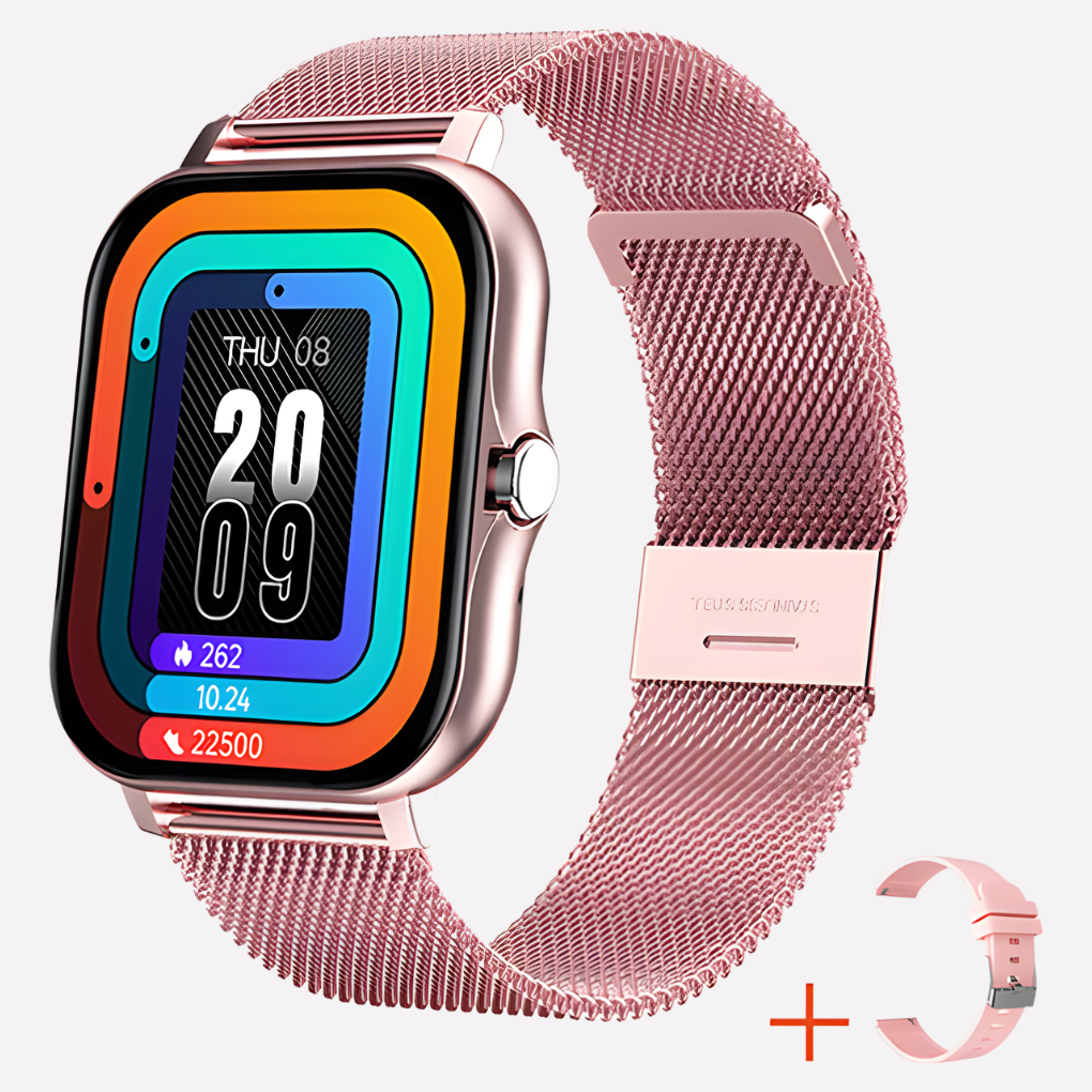 Smartwatch with GPS and Emergency Function for Seniors and Adults, Black, Gold, Silver, Pink Safety Wearable | Sansoti