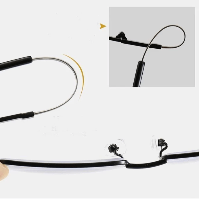 Progressieve Titanium Leesbril Multifocaal Dichtbij Veraf Blauwlichtfilter Ultralicht 17g Unisex Brillen | Sansoti