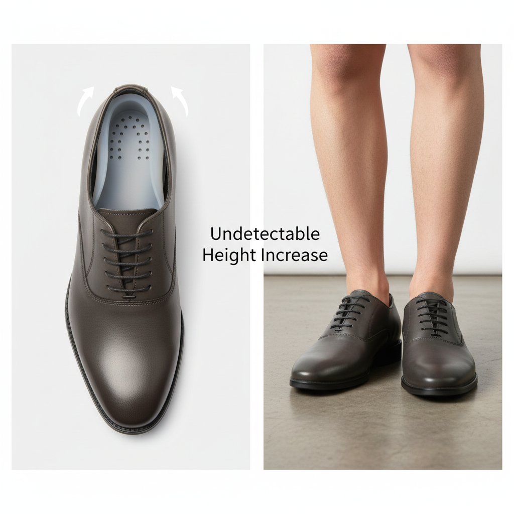 Invisible Height-Increasing Insoles for Extra Height and Comfort in Every Shoe, Heel Cushions for Daily Use | Sansoti