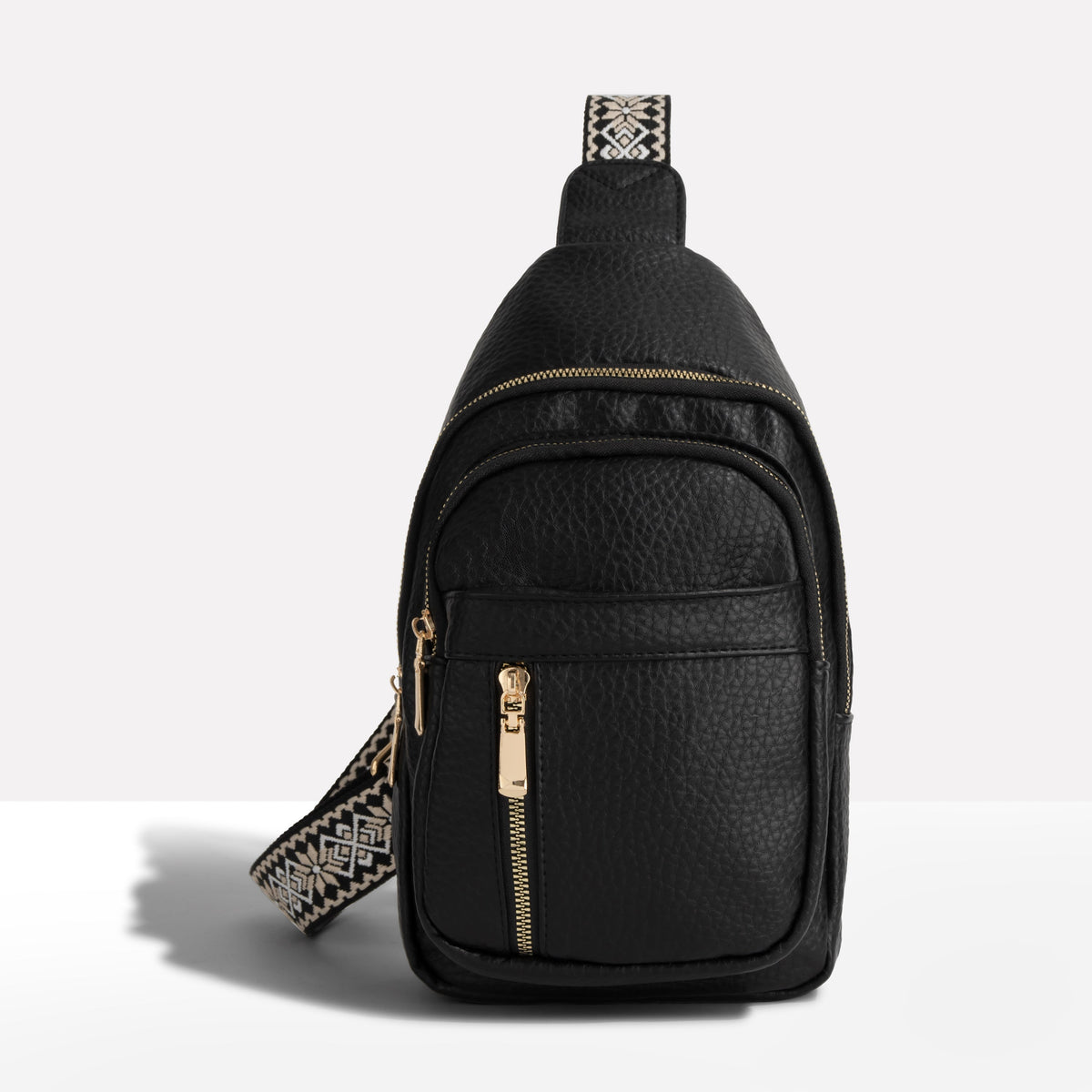 Dames Borst Schoudertas Anti-Diefstal RFID Bescherming Crossbody Tas Patroonband Compact Dagelijks Reizen | Sansoti