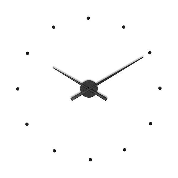 Wandklok Metaal 40cm Zwart Geel Zilver Quartz Uurwerk Scandinavisch Design Tijdweergave Woonkamer Keuken Kantoor Modern Interieur Decoratie | Sansoti