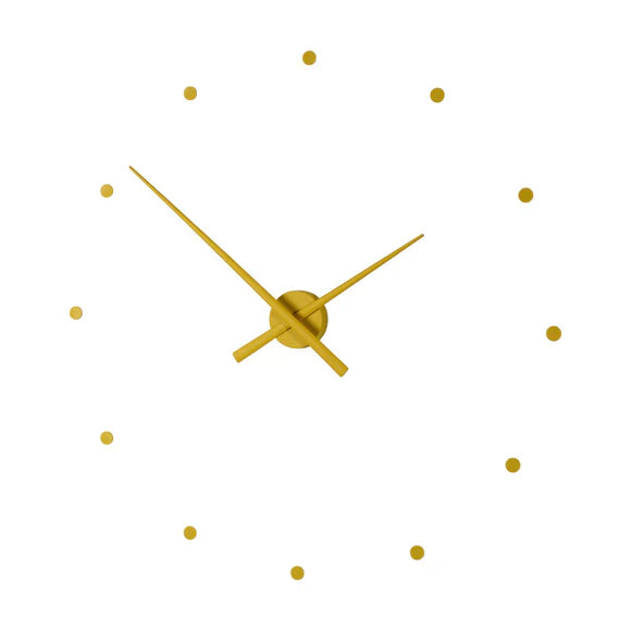 Wandklok Metaal 40cm Zwart Geel Zilver Quartz Uurwerk Scandinavisch Design Tijdweergave Woonkamer Keuken Kantoor Modern Interieur Decoratie | Sansoti