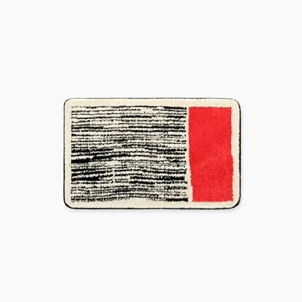 Badmat met Abstract Patroon 40x60 50x80 Antislip Polyester Machinewasbaar Badkamermat Rood Geel Blauw Zwart | Sansoti