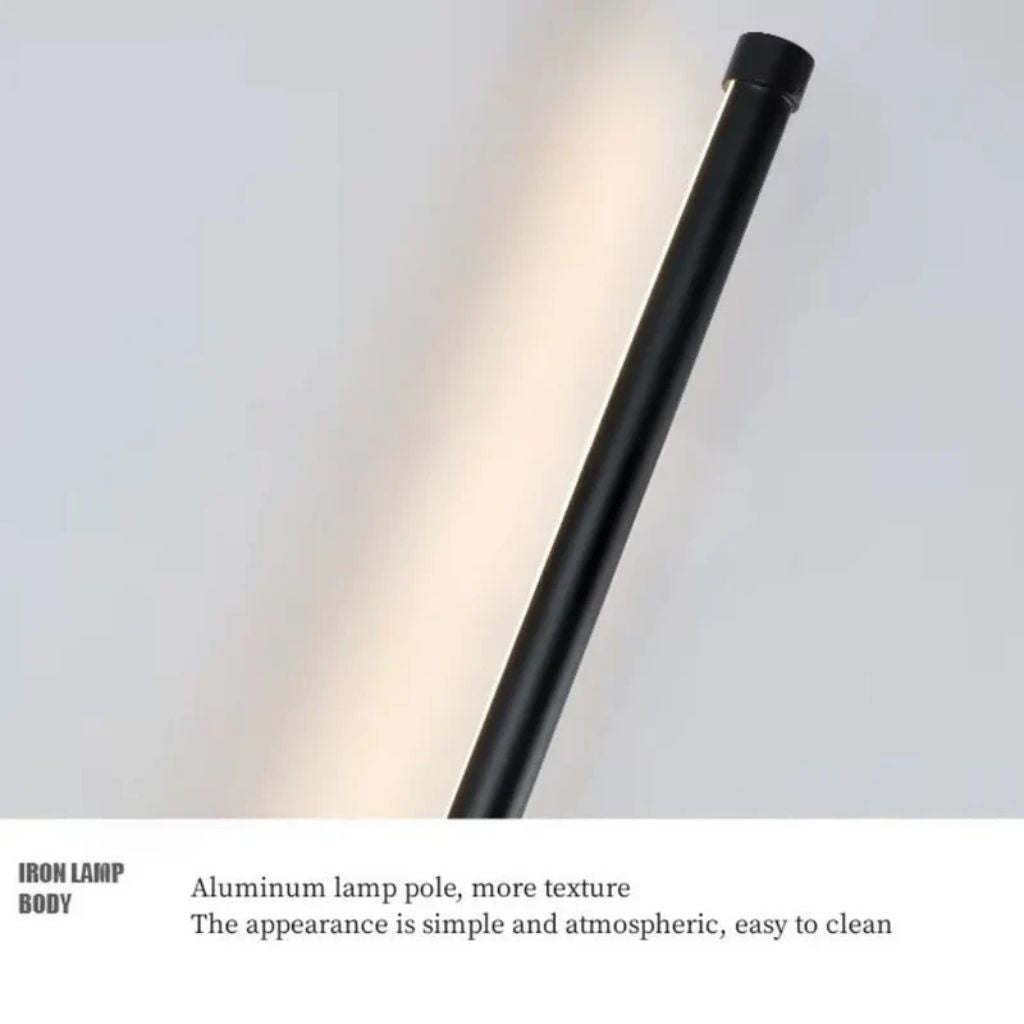 Liniowa lampa ścienna LED, czarna, z matowego aluminium, smukły nowoczesny design, nastrojowe oświetlenie do sypialni, salonu i przedpokoju | Sansoti