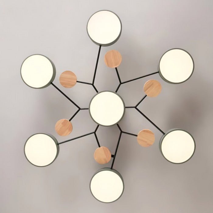 Moderne Plafondlamp met Vertakt Design – Warm LED-licht – Energiezuinig & Duurzaam – Scandinavische Sfeer voor Woonkamer, Eetkamer en Kantoor | Sansoti