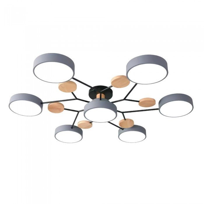 Moderne Plafondlamp met Vertakt Design – Warm LED-licht – Energiezuinig & Duurzaam – Scandinavische Sfeer voor Woonkamer, Eetkamer en Kantoor | Sansoti