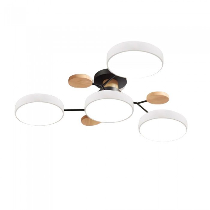 Restfield | Moderne Deckenleuchte mit Holzelementen – LED-Designlampe für Wohnzimmer & Schlafzimmer
