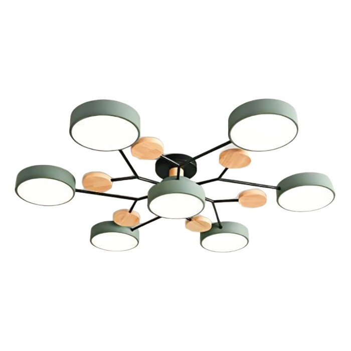 Restfield | Moderne Deckenleuchte mit Holzelementen – LED-Designlampe für Wohnzimmer & Schlafzimmer