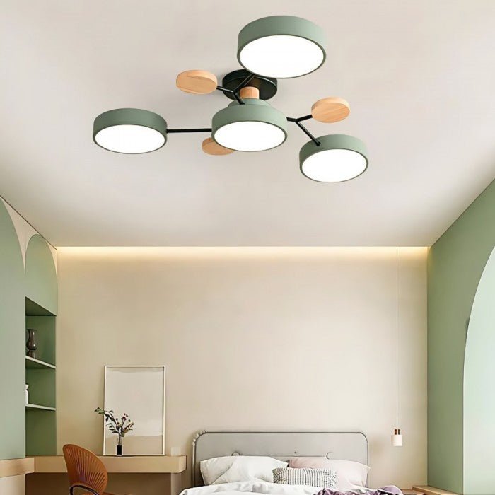 Moderne Plafondlamp met Vertakt Design – Warm LED-licht – Energiezuinig & Duurzaam – Scandinavische Sfeer voor Woonkamer, Eetkamer en Kantoor | Sansoti