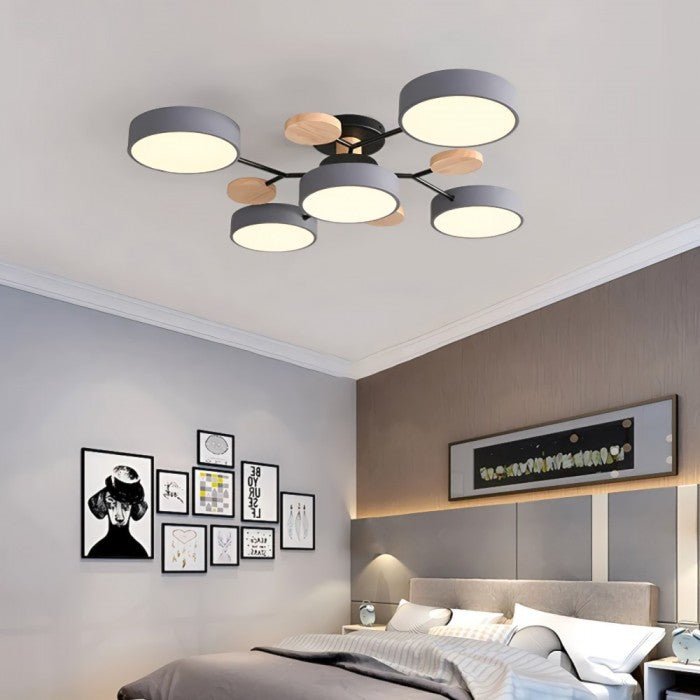 Moderne Plafondlamp met Vertakt Design – Warm LED-licht – Energiezuinig & Duurzaam – Scandinavische Sfeer voor Woonkamer, Eetkamer en Kantoor | Sansoti
