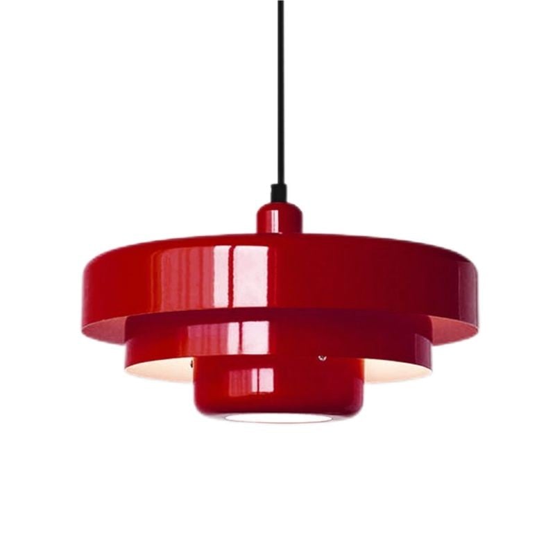 Hanglamp Ijzer Bauhaus Industrieel Oranje Goud Zwart 35cm Pendellamp Eetkamer Slaapkamer | Sansoti