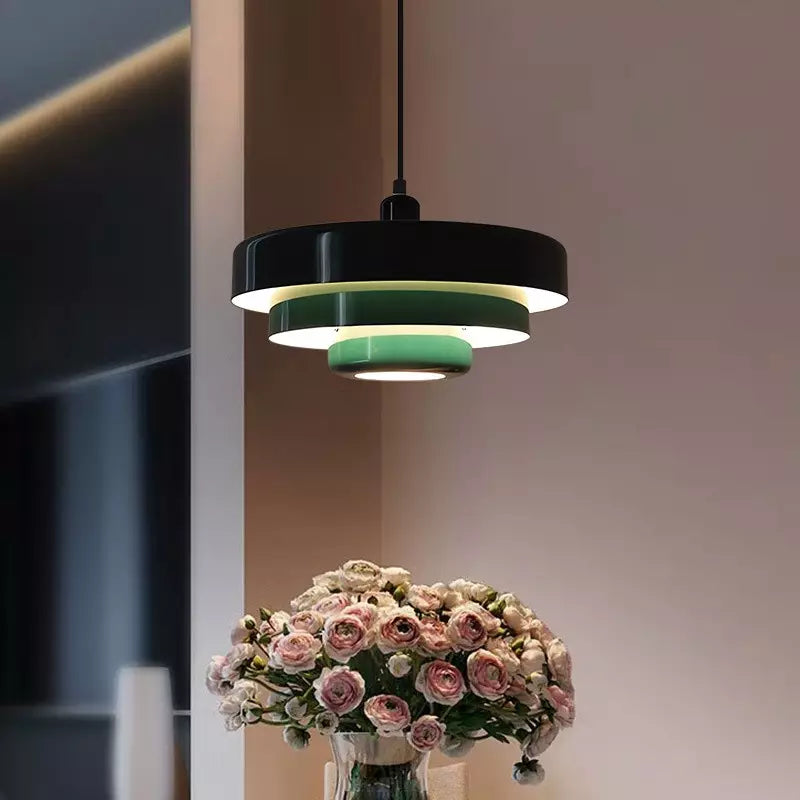 Hanglamp Ijzer Bauhaus Industrieel Oranje Goud Zwart 35cm Pendellamp Eetkamer Slaapkamer | Sansoti