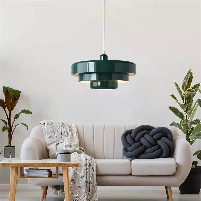 Hanglamp Ijzer Bauhaus Industrieel Oranje Goud Zwart 35cm Pendellamp Eetkamer Slaapkamer | Sansoti