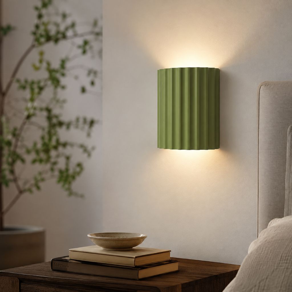 Wandlamp Geribbeld Hars G9 Pastellicht Omhoog Omlaag Verlichting Gangen Slaapkamer Trappenhuis Kinderkamer | Sansoti