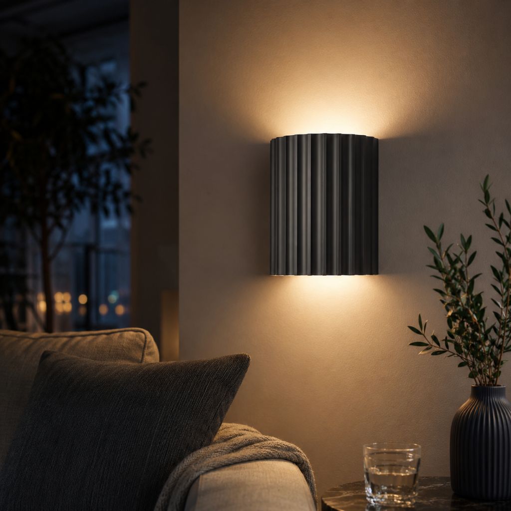 Wandlamp Geribbeld Hars G9 Pastellicht Omhoog Omlaag Verlichting Gangen Slaapkamer Trappenhuis Kinderkamer | Sansoti