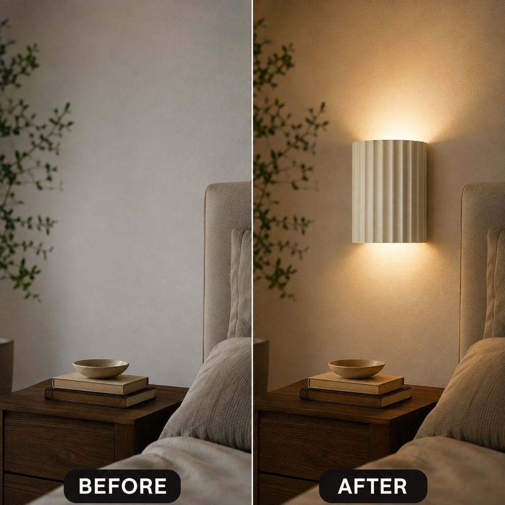 Wandlamp Geribbeld Hars G9 Pastellicht Omhoog Omlaag Verlichting Gangen Slaapkamer Trappenhuis Kinderkamer | Sansoti