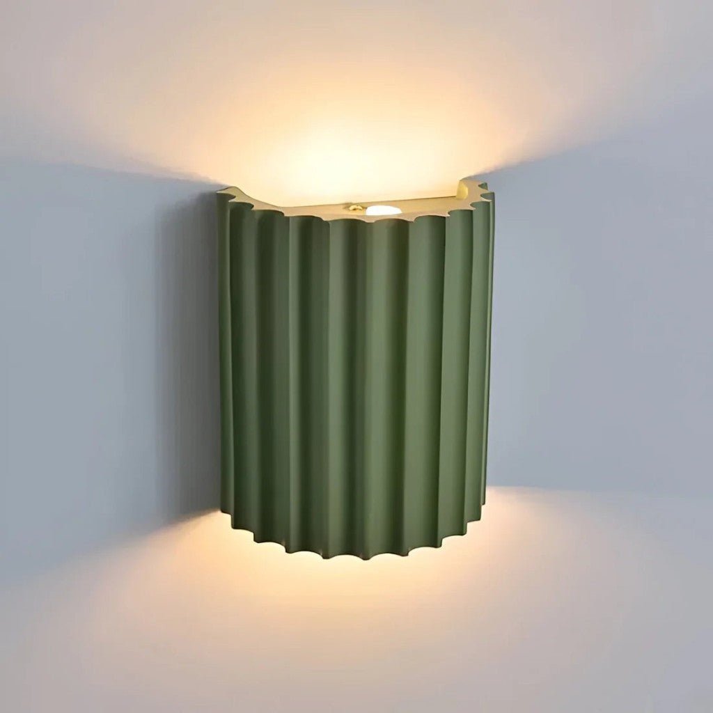 Wandlamp Geribbeld Hars G9 Pastellicht Omhoog Omlaag Verlichting Gangen Slaapkamer Trappenhuis Kinderkamer | Sansoti