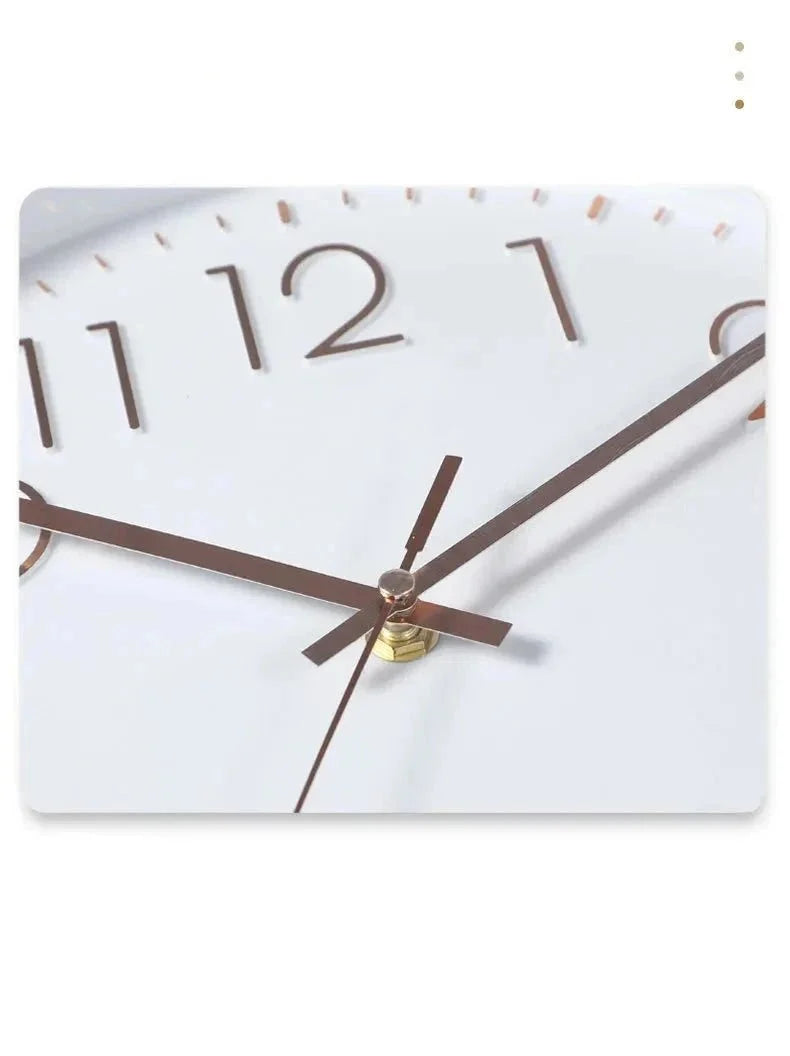 Wanduhr mit leisem Uhrwerk, skandinavisches minimalistisches Design, 30 cm, Wohnzimmer, Schlafzimmer, Büro, Dekoration | Sansoti