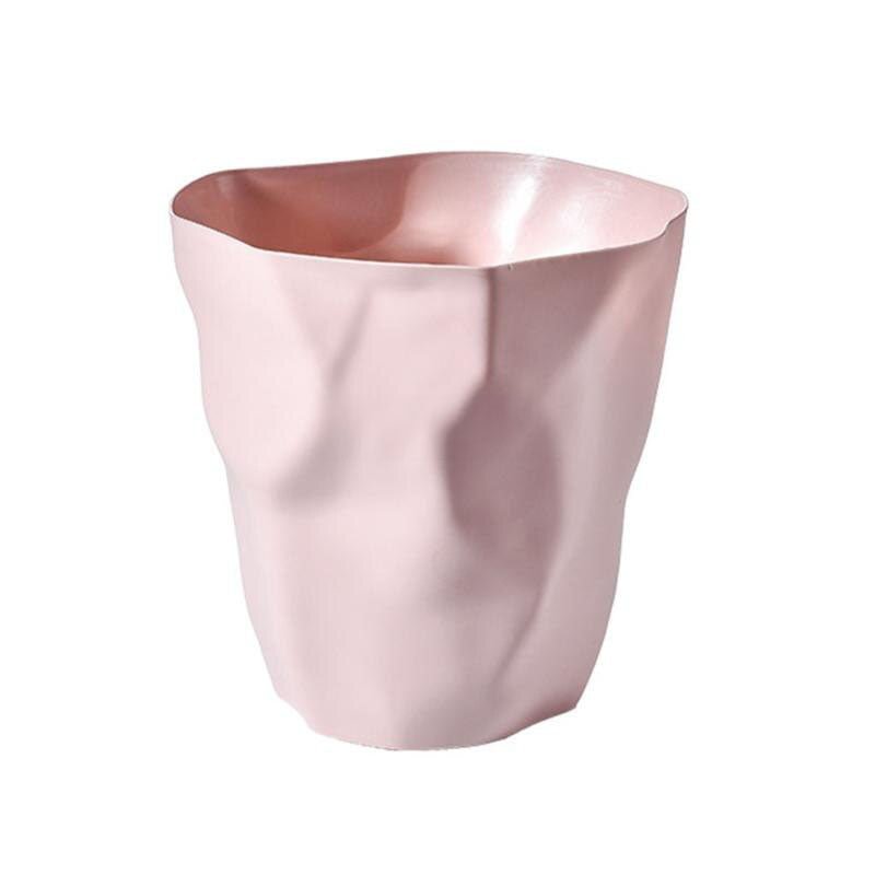 Prullenbak Kunststof 27cm Wit Minimalistisch Scandinavisch Design Badkamer Kantoor Afvalbak Compact Moderne Vorm | Sansoti
