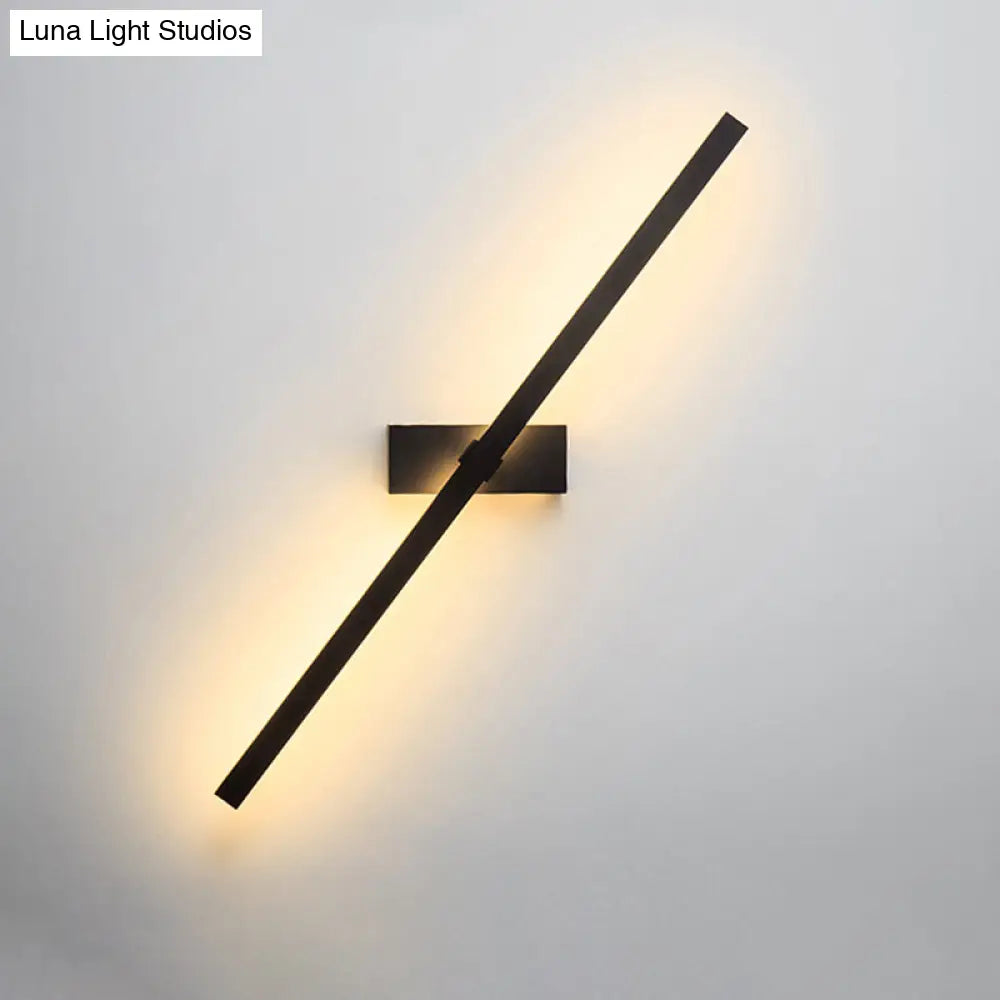Swivel LED Wall Light, Black and Gold Aluminum, Adjustable, Modern Design, Atmospheric Lighting for Living Room and Bedroom | Sansoti