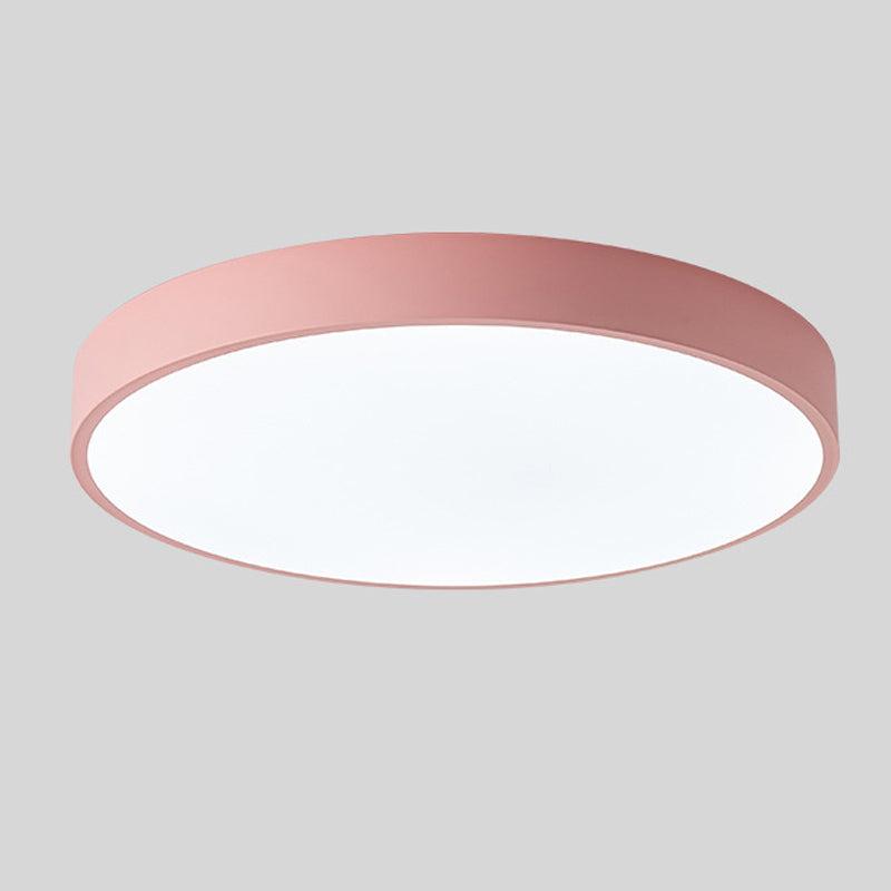 Scandinavian Ceiling Lamp with Wood Accent Macaron Shape Modern Ambient Lighting Living Room Bedroom | Sansoti