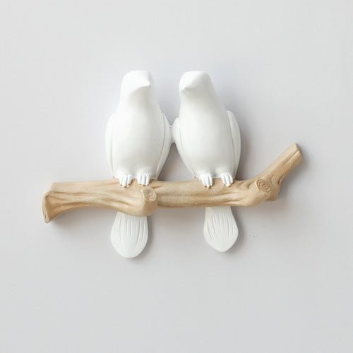Decoratieve Wandhaak met Vogelontwerp – Harskunst voor Hal, Slaapkamer en Badkamer – Stijlvolle Opbergoplossing met Natuurlijke Charme | Sansoti