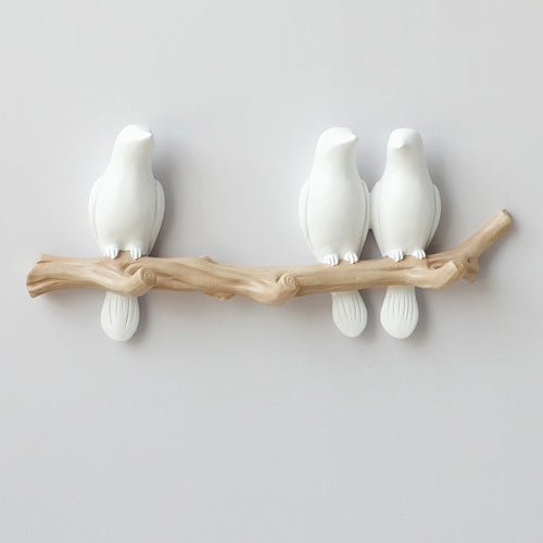 Decoratieve Wandhaak met Vogelontwerp – Harskunst voor Hal, Slaapkamer en Badkamer – Stijlvolle Opbergoplossing met Natuurlijke Charme | Sansoti