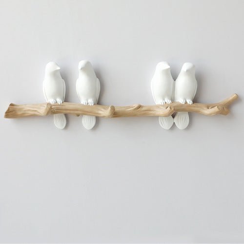 Decoratieve Wandhaak met Vogelontwerp – Harskunst voor Hal, Slaapkamer en Badkamer – Stijlvolle Opbergoplossing met Natuurlijke Charme | Sansoti