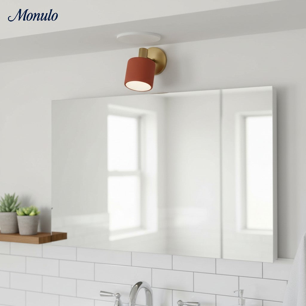 Keramische Ronde Wandlamp Wit Minimalistisch Flush Mount Verlichting voor Hal en Gang | Sansoti