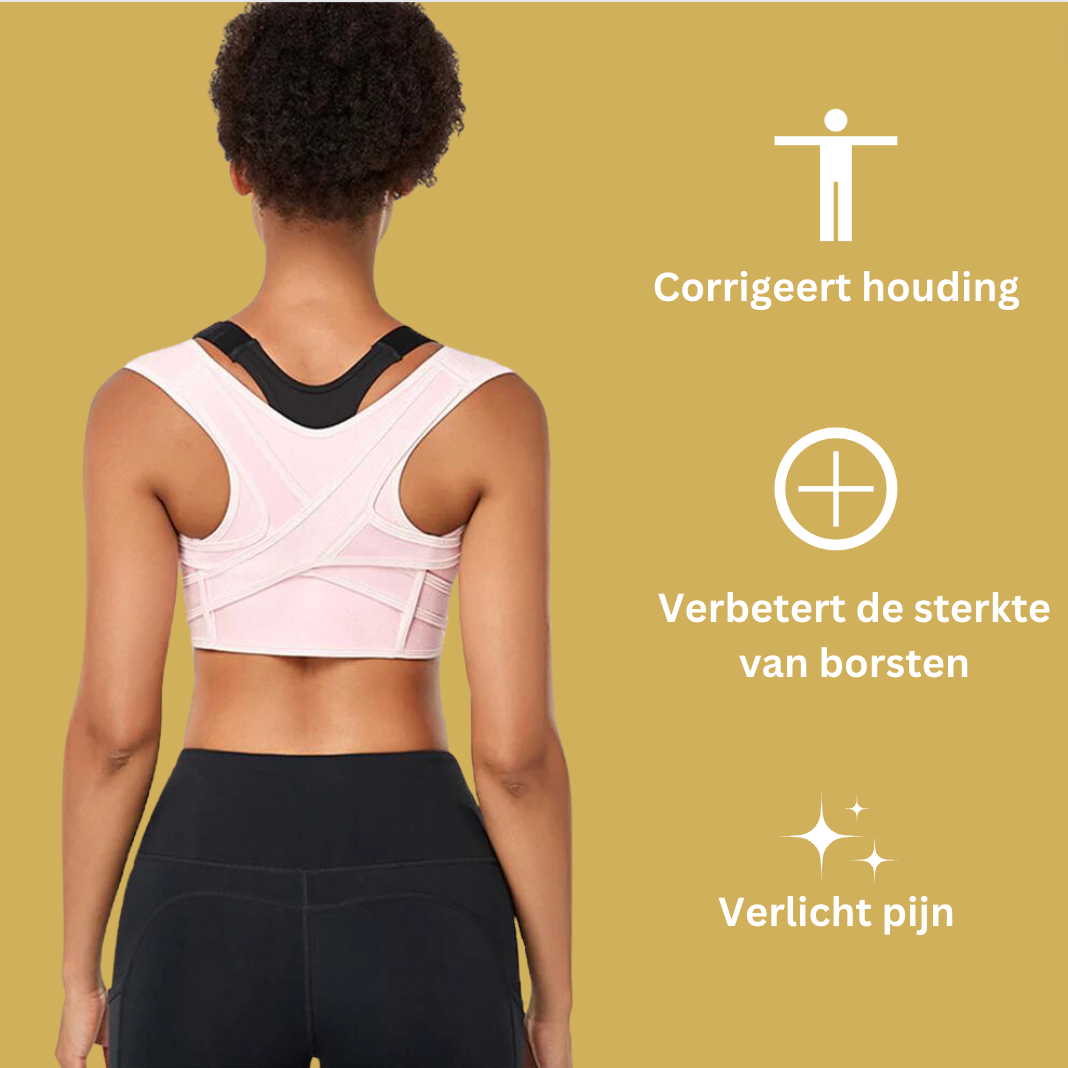 Corrigerend Rugsteun Vest – Onzichtbaar Ondergoed voor Rechte Houding en Verlichte Nek-, Schouder- en Rugpijn | Ademend Comfort voor Dagelijks Gebruik | Sansoti