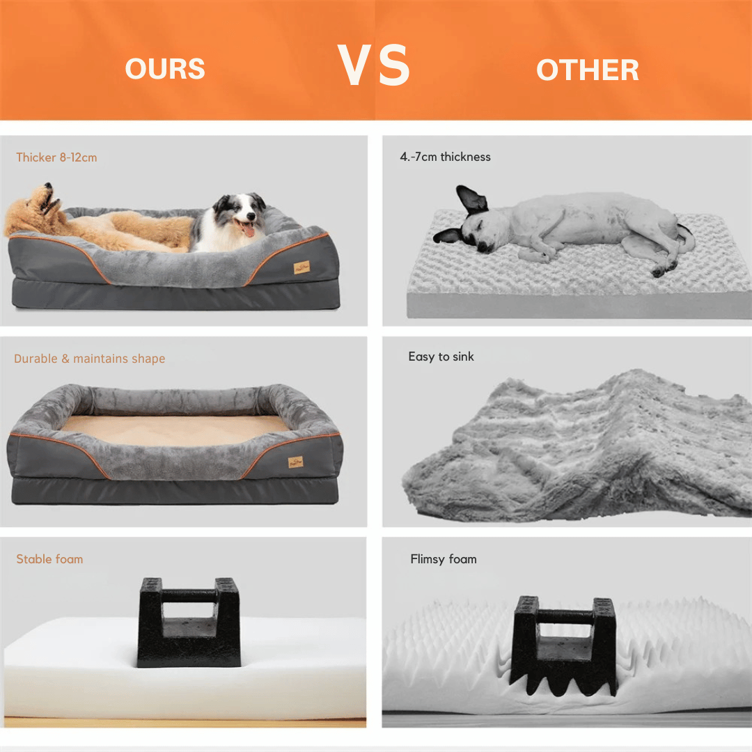 Orthopedic Dog Bed Memory Foam XXL Large Dogs Joint Care Removable Cover Washable Comfort | Sansoti