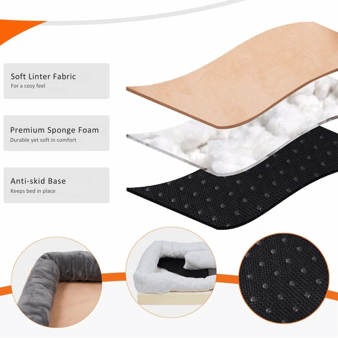 Orthopedic Dog Bed Memory Foam XXL Large Dogs Joint Care Removable Cover Washable Comfort | Sansoti