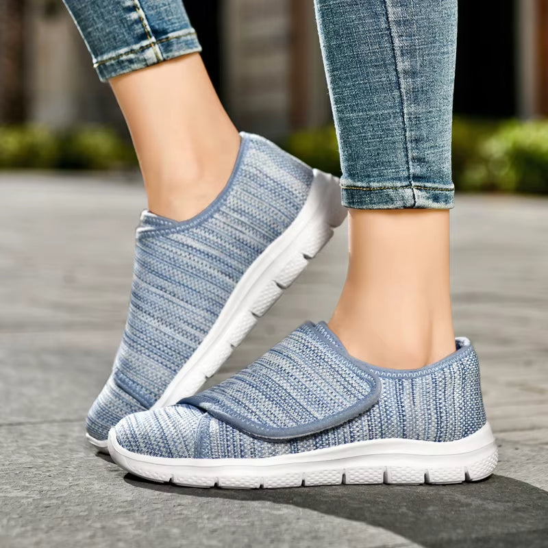 Verstelbare Comfortschoenen Brede Pasvorm Zachte Voering Gevoelige Voeten Dagelijks Gebruik Orthopedisch | Sansoti