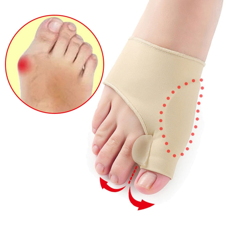 Hallux Valgus Corrector Toe Splint Bunion Pain Relief Gel Foot Orthosis Day Night Toe Correction Comfort | Sansoti