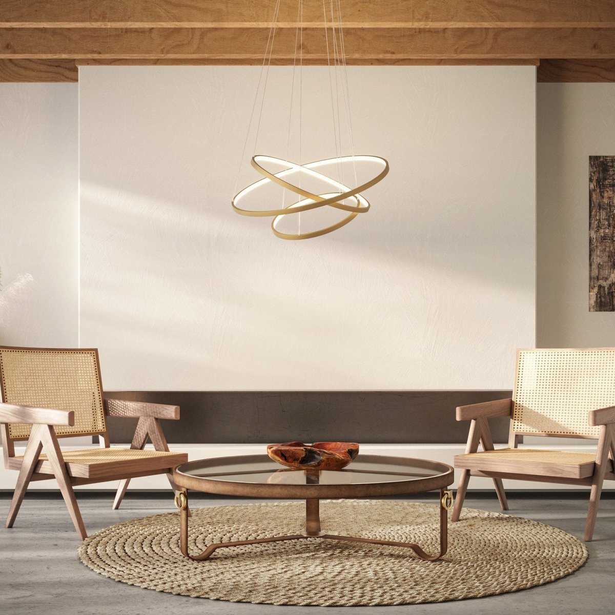 LED Hanglamp Ringen 70-55-40cm Dimbaar Aluminium Design | Sansoti