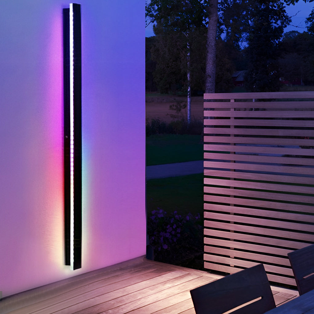 Moderne wasserdichte lineare Außenwandleuchte mit LED und IP65 Schutz | Restfield