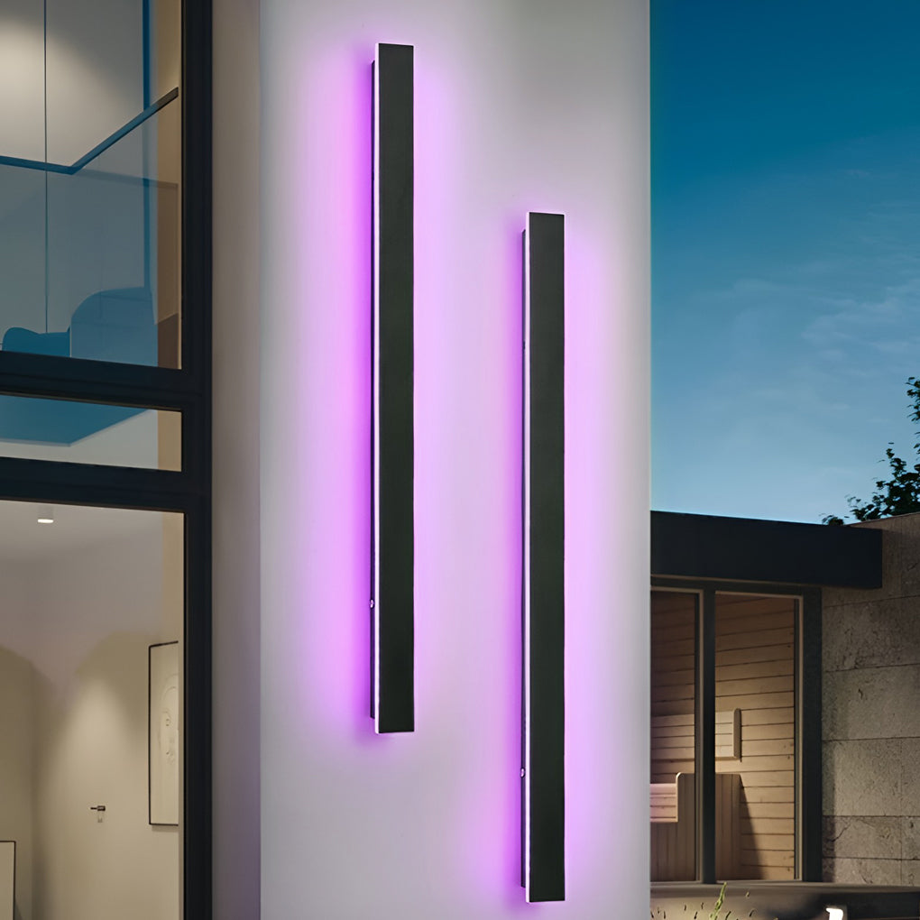 Moderne wasserdichte lineare Außenwandleuchte mit LED und IP65 Schutz | Restfield