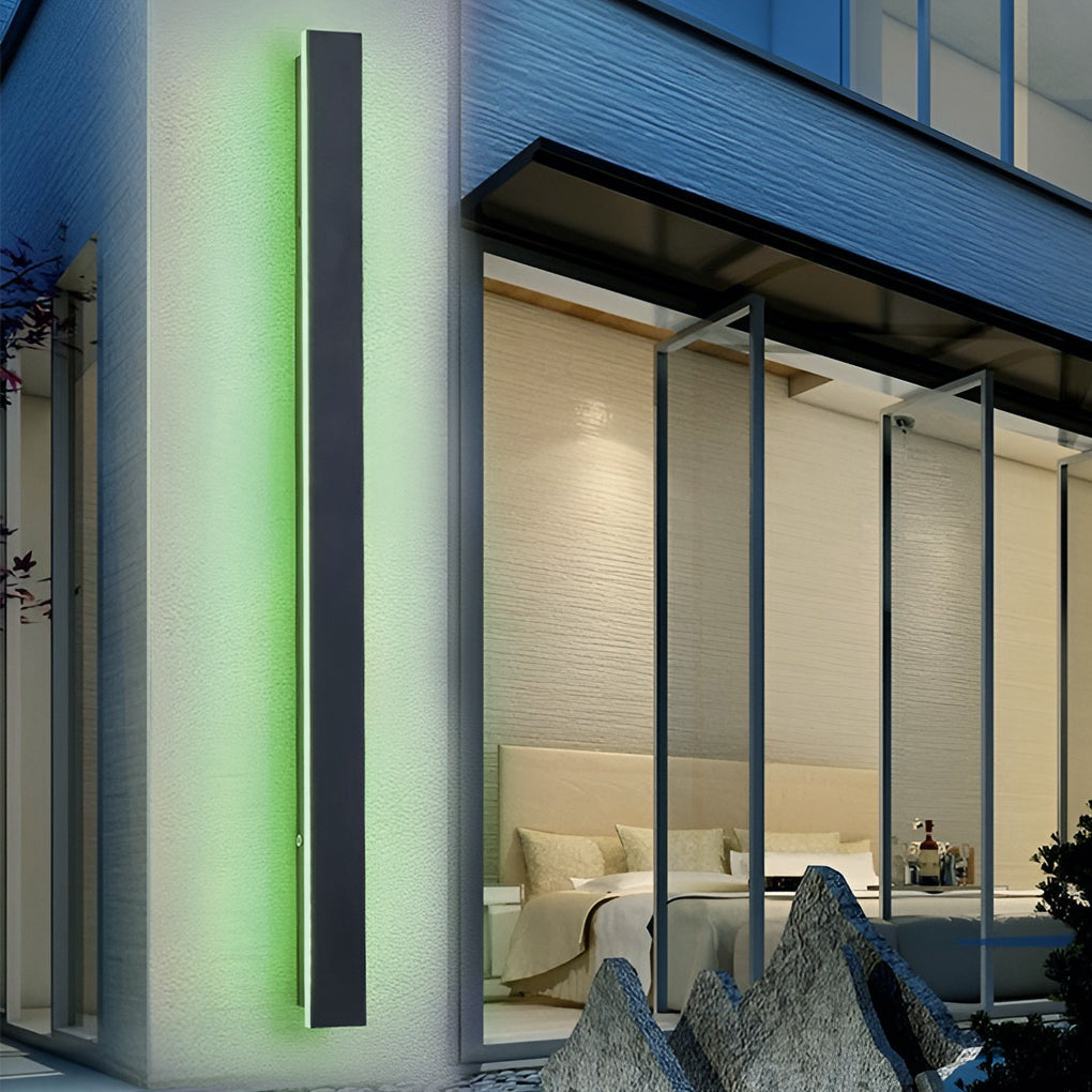 Moderne wasserdichte lineare Außenwandleuchte mit LED und IP65 Schutz | Restfield