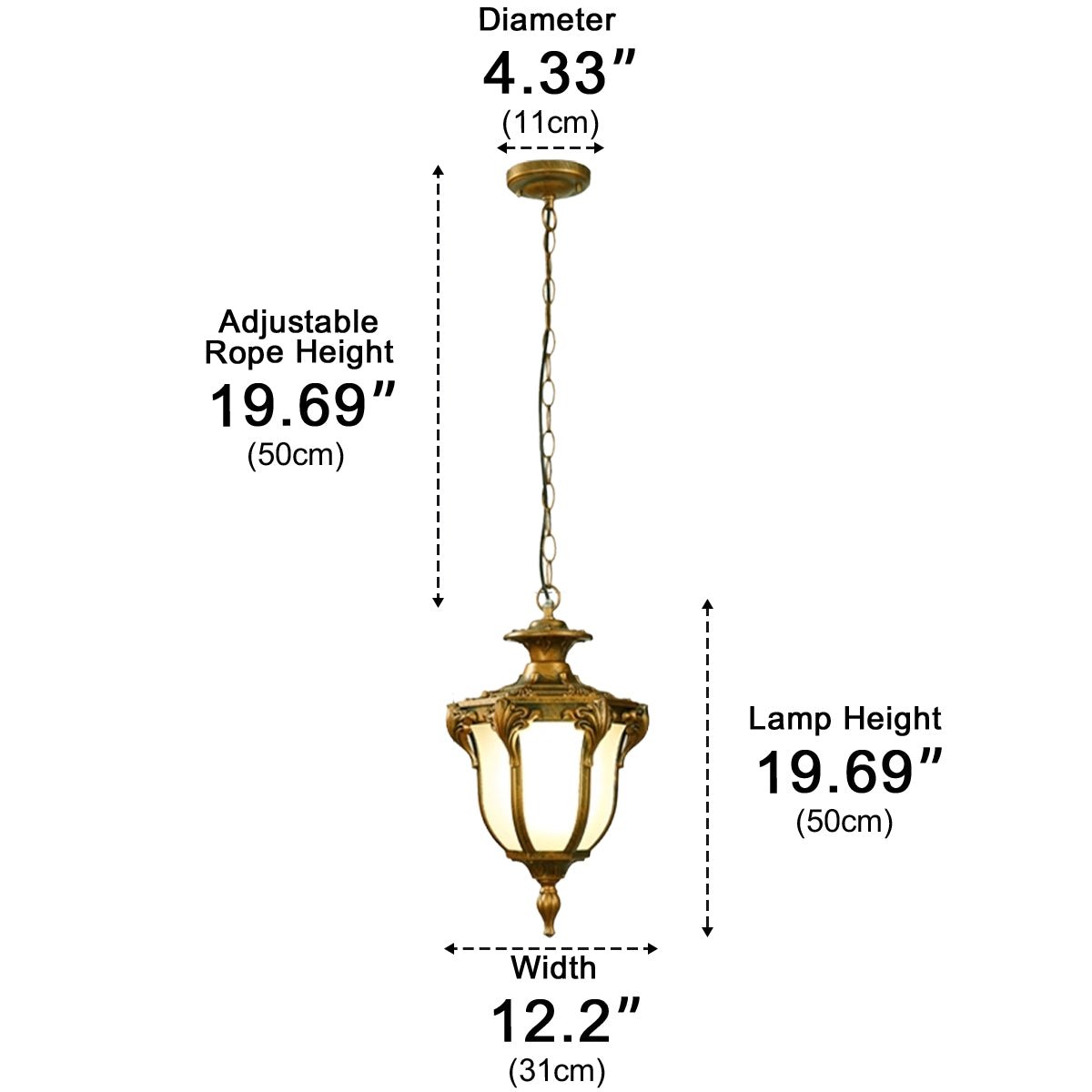 Suspension LED étanche pour extérieur, verre vintage et aluminium, IP65, lampe de jardin, éclairage de terrasse et de balcon | Sansoti