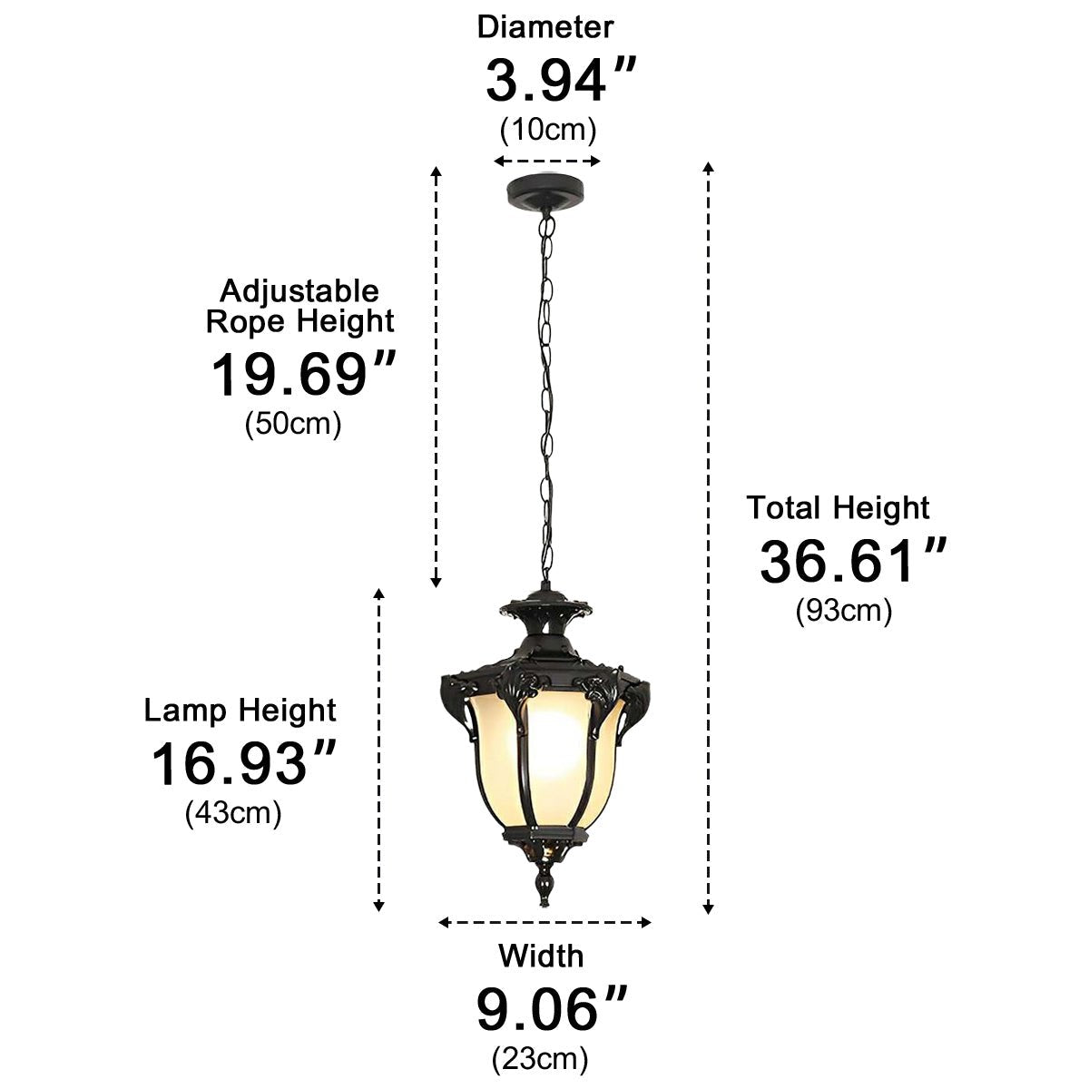 Suspension LED étanche pour extérieur, verre vintage et aluminium, IP65, lampe de jardin, éclairage de terrasse et de balcon | Sansoti