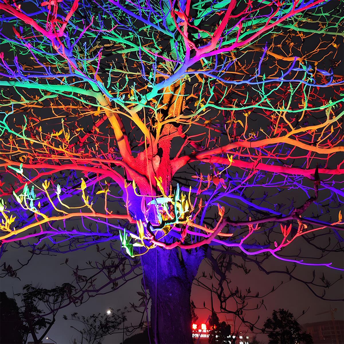 RGB LED Garden Spotlight Waterproof IP65 Aluminum Spot for Trees Garden Landscape Lighting Outdoor Lighting | Sansoti