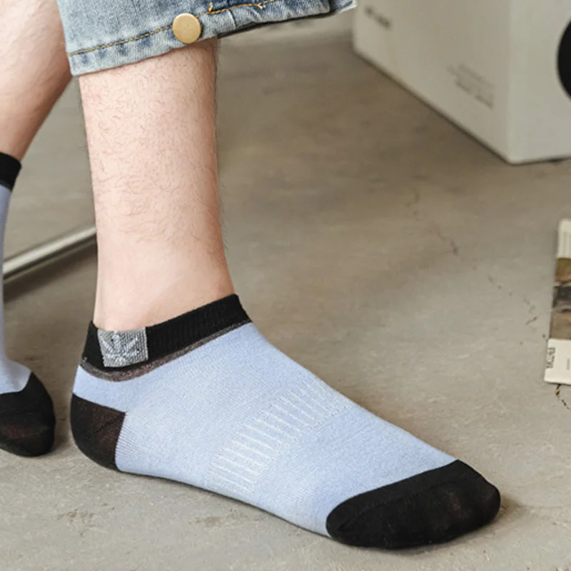 Herrensocken Set mit 20 Paar sportlichen Sneakersocken aus Baumwollmix, atmungsaktiv, niedrig geschnitten, lässig, täglicher Komfort | Sansoti