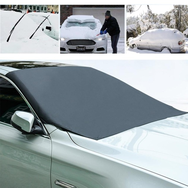 Magnetische Windschutzscheiben-Schutzabdeckung für Autos, eisfrei, schnee- und UV-Schutz, Winterabdeckung, Sonnenschutz, kompakt, universell | Sansoti