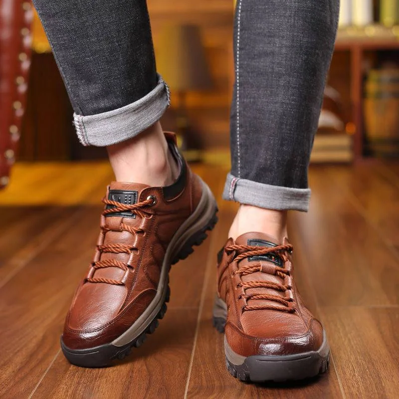 Chaussures pour homme cousues à la main avec soutien de la voûte plantaire et semelle antidérapante pour un confort de marche optimal au quotidien | Sansoti